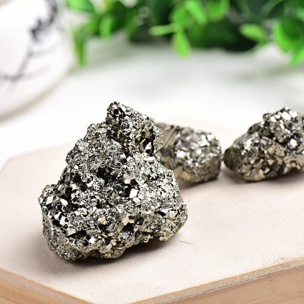 Natural Pyrite Tumbled Stones – Raw Healing Crystals for Energy, Meditation & Gift Collection in Pakistan