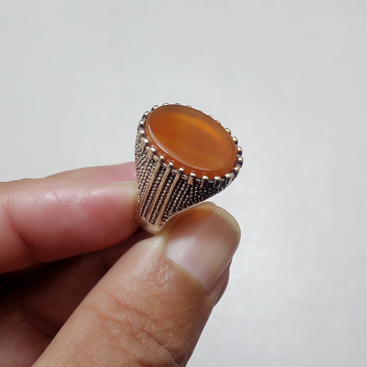 12 ct Yamni Aqeeq Ring | Agate Ring | Turkish style Ring