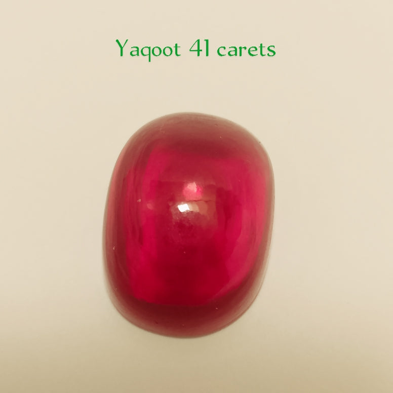 Yaqoot (laal stone) | Cabachon Cuting | 28-47 carats