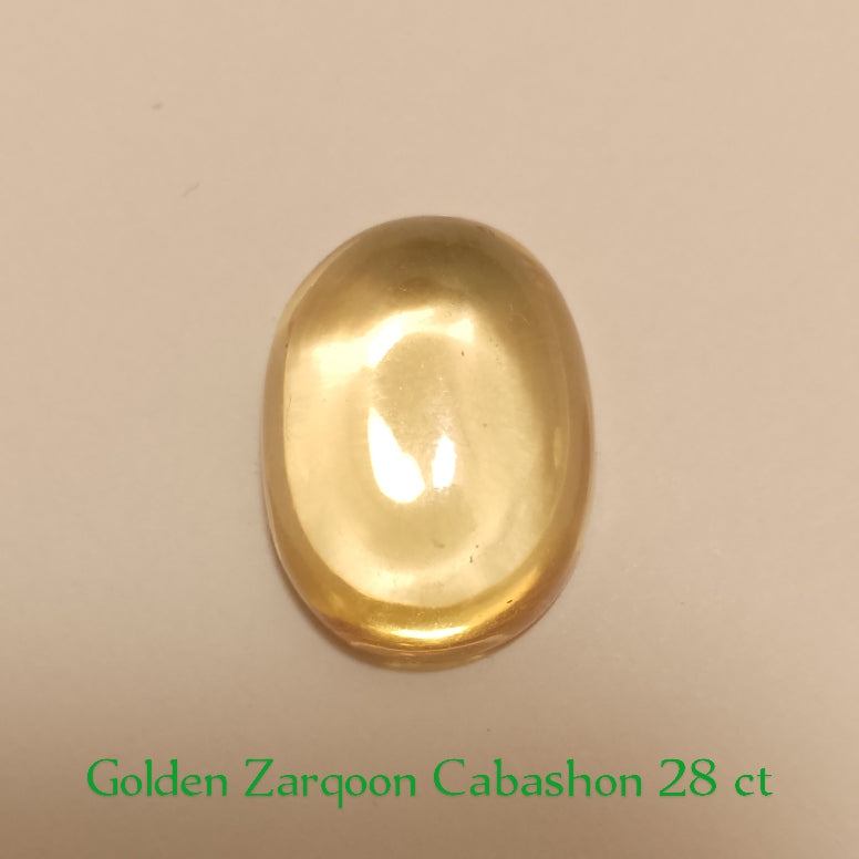 Golden Zircon | Cabochon Cutting