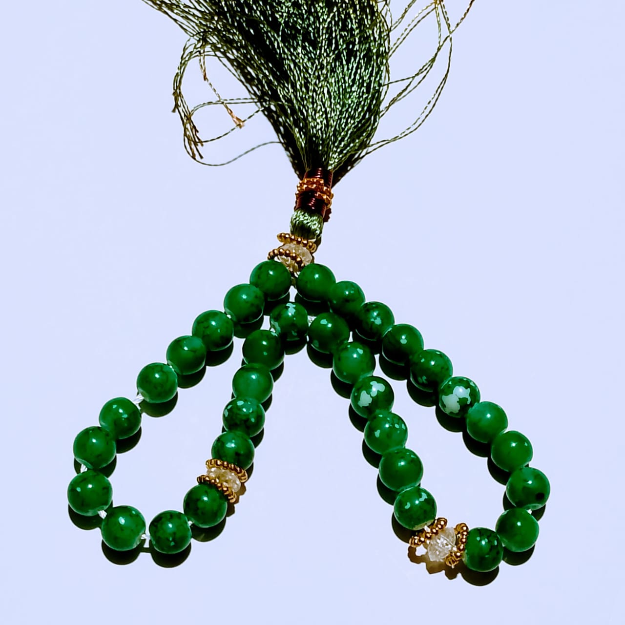 Green jade Tasbeeh | 33 Beads | 18 mm