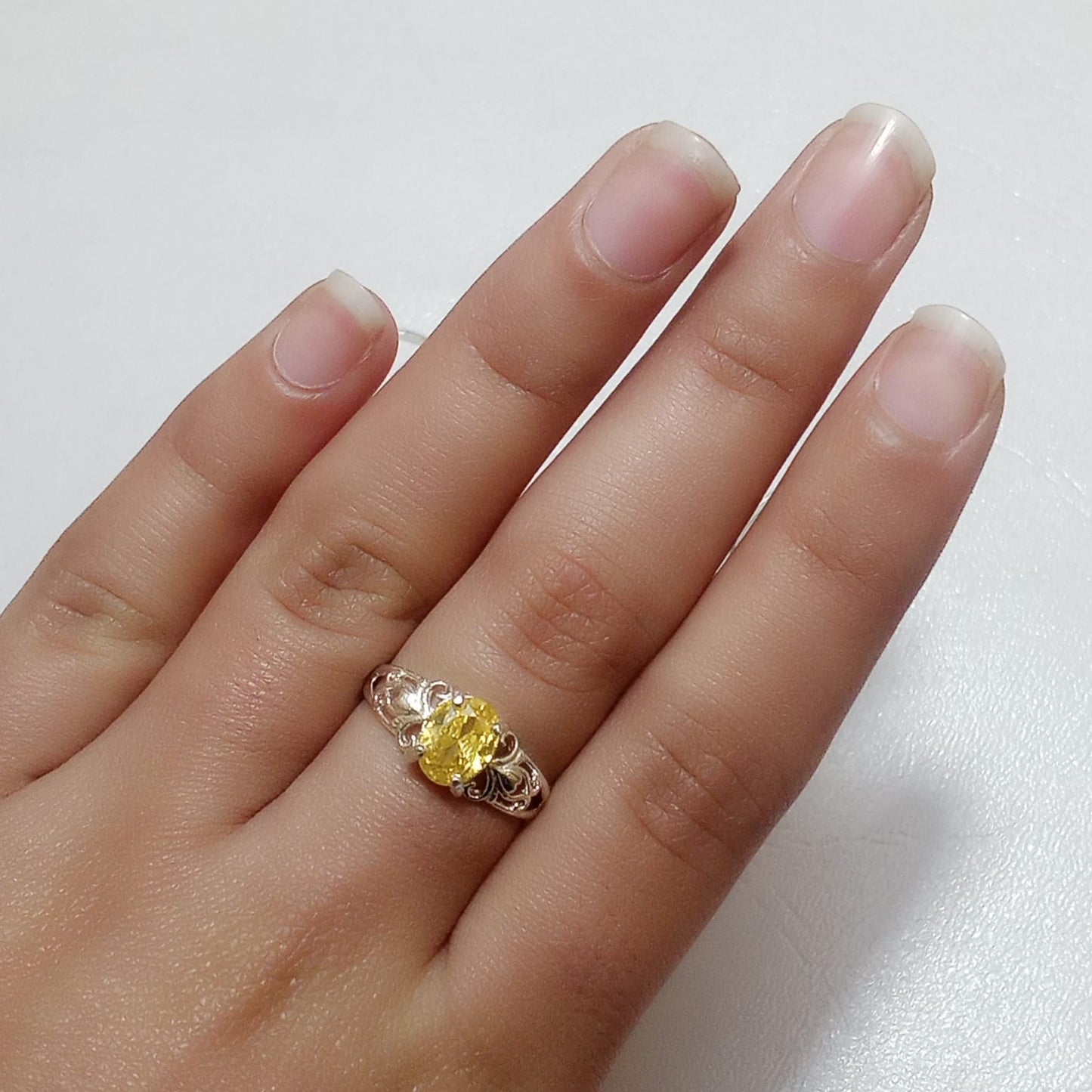 2 Carats Pukhraj Female Ring | Step Cut | CODE P10