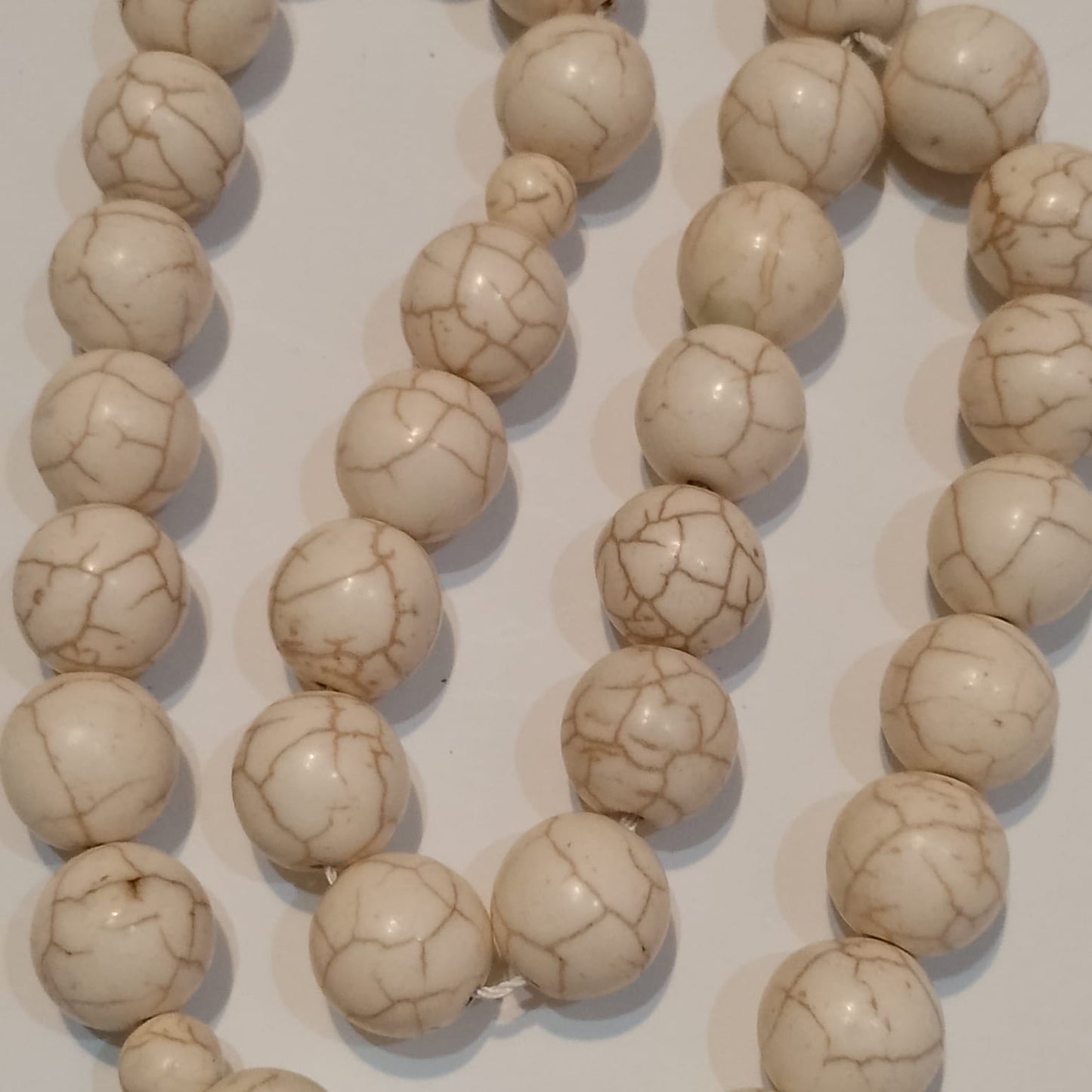 White Ferooza Tasbeeh | Sang e Ibrahimi Tasbih | 33 Beads | 30 mm