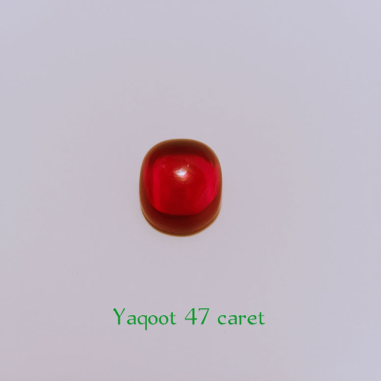 Yaqoot (laal stone) | Cabachon Cuting | 28-47 carats
