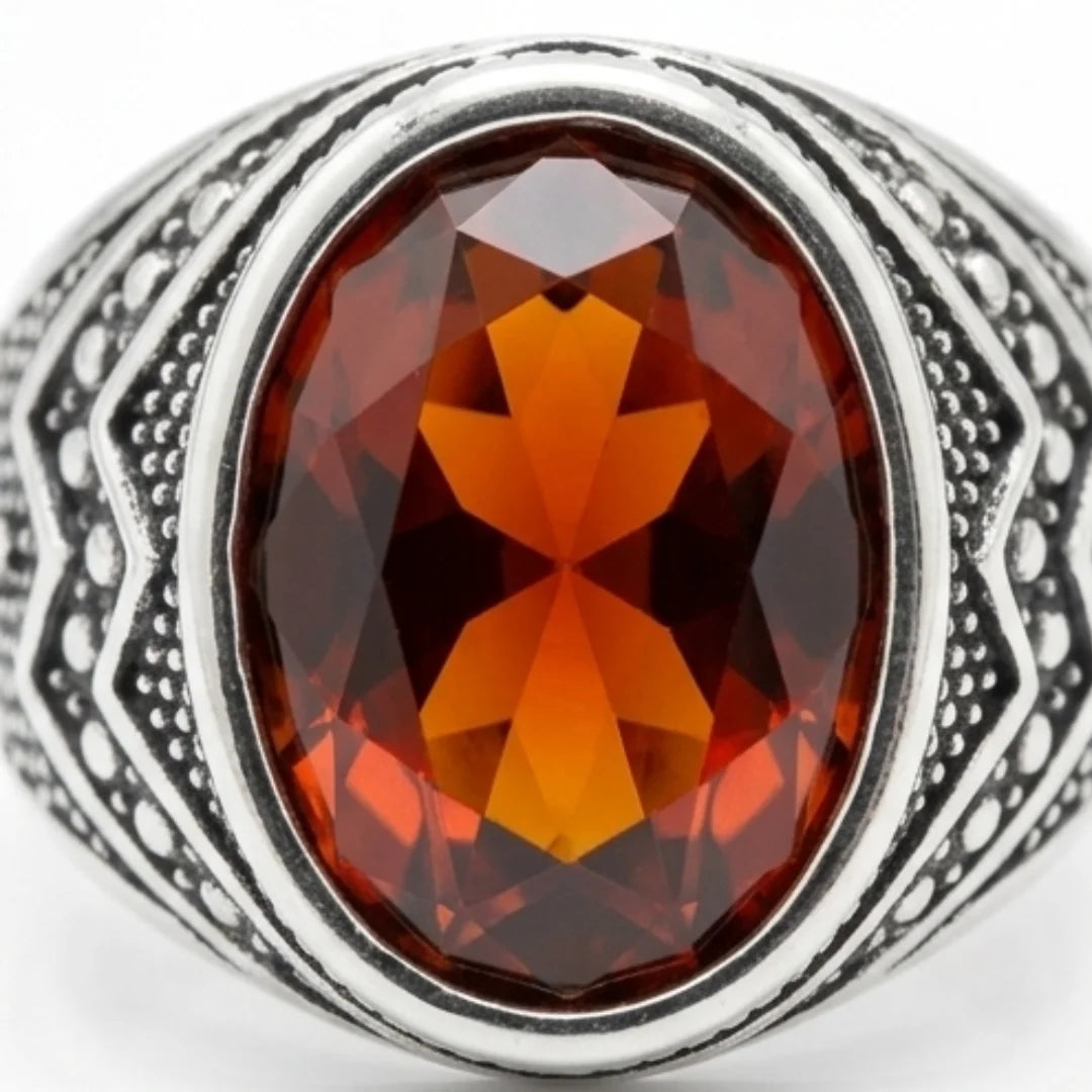 Yaqoot Ring | Step Cut Ruby | Turkish Style Ring