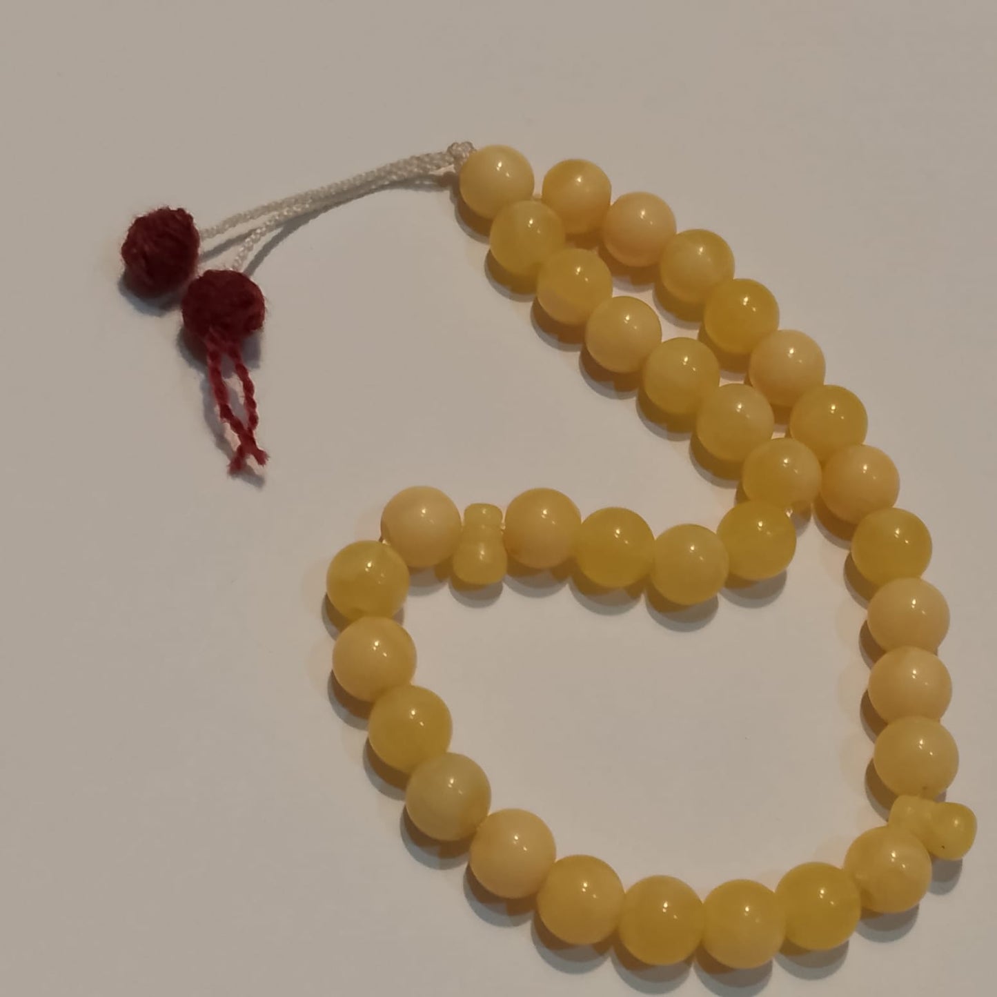 Pukhraj Tasbeeh | Yellow Sapphire Tasbih | 33 Beads | 12 mm