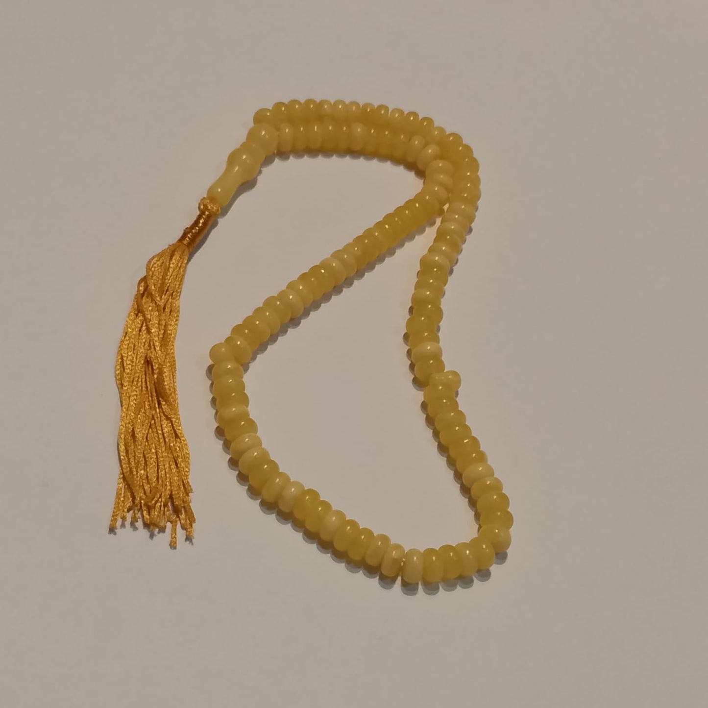 Pukhraj Tasbeeh | Yellow Sapphire Tasbih | 100 Beads | 8 mm