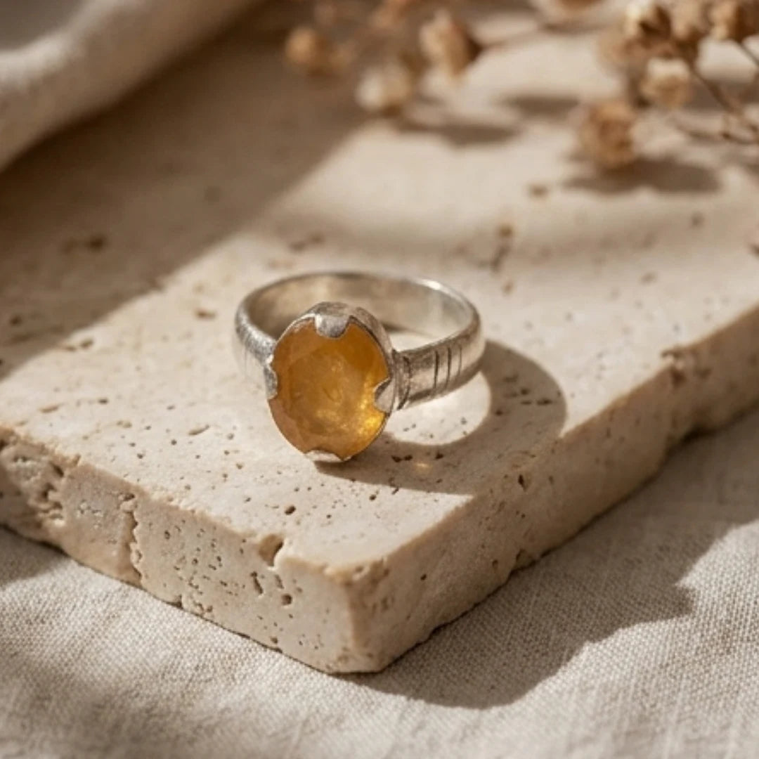 Pukhraj Female Ring | Shape Step Cut | CODE P25