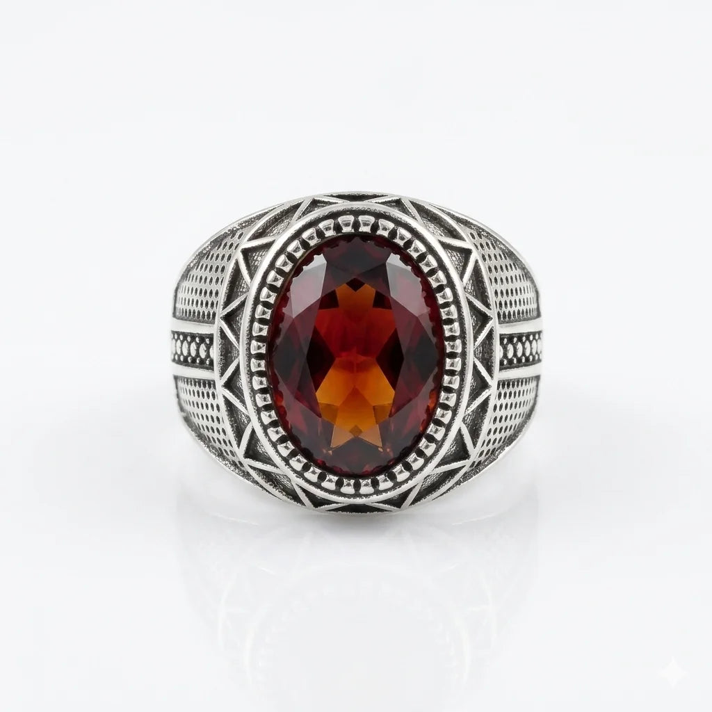 8 Carat Yaqoot Ring | Step Cut Ruby | Turkish Style Ring