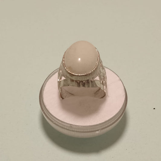 23 Carats Moonstone Ring, Cabachon Cut, Size 16 & 18