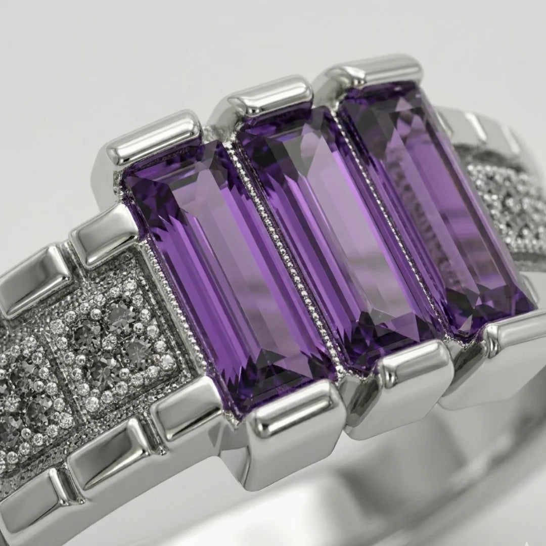 Neelam Ring | Step Cut | CODE N-39