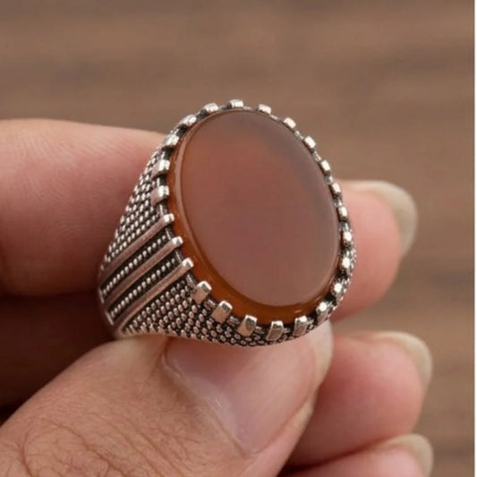 12 ct Yamni Aqeeq Ring | Agate Ring | Turkish style Ring