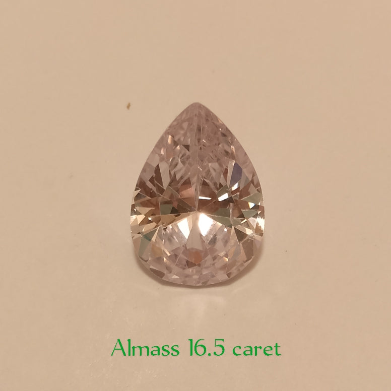 Almass (colorless stone) | Pear Shape Step Cutting