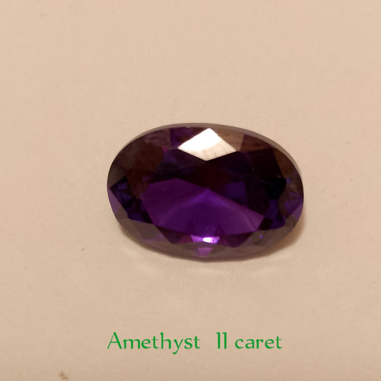 Amethyst Stone | Step cutting | Oval and pear shape
