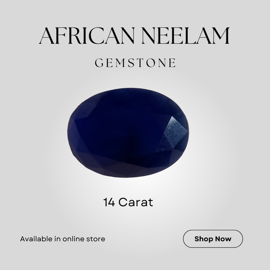 African Neelam | Oval shape | 14 ct