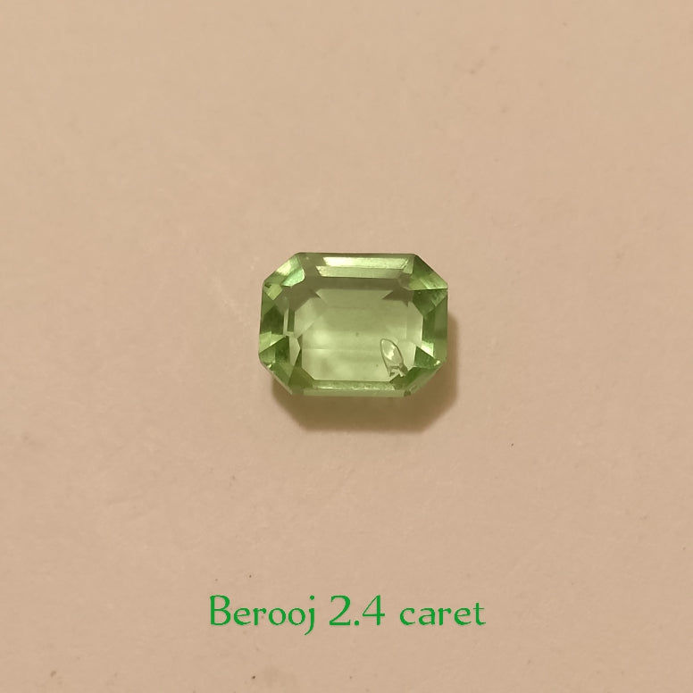 Berooj (tourmaline) | Oval Step Cutting