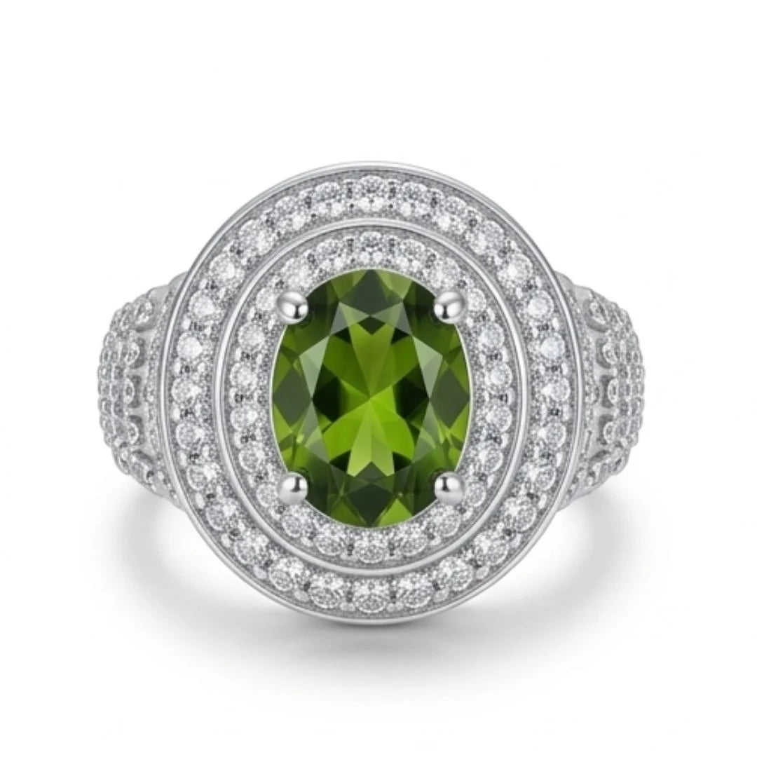 Emerald Female Ring | Step Cut Zamrud | CODE E-19