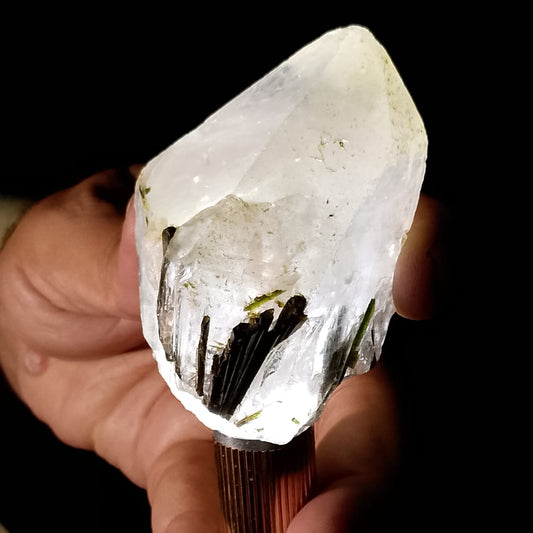 Green Tourmalinated Quartz Specimen | 237g