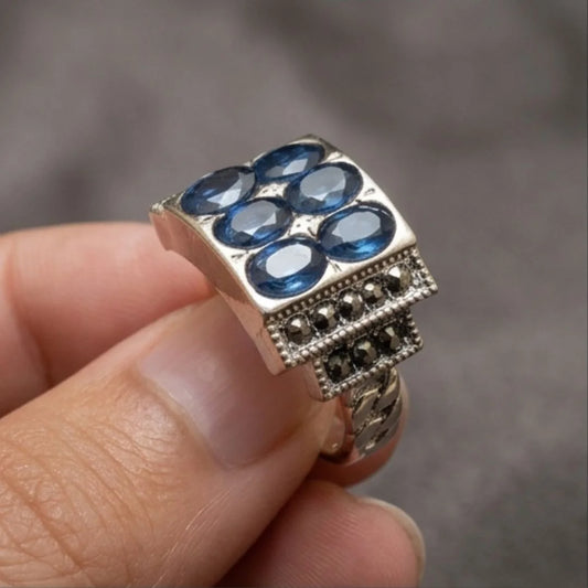 Neelam Ring | Turkish Design | Step Cut | CODE N-48