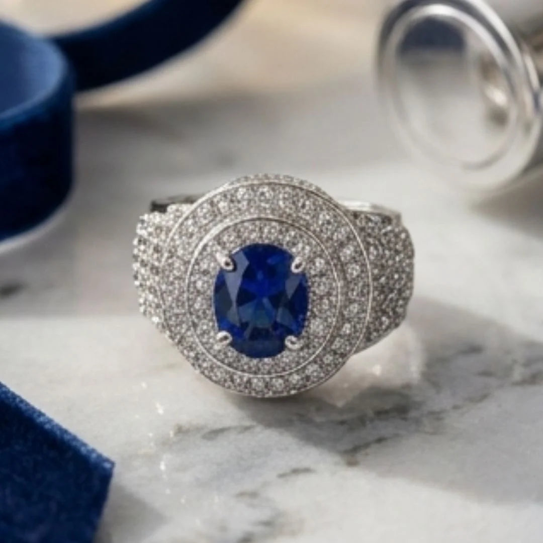 Neelam Ring | Female Ring | Step Cut | CODE N-46