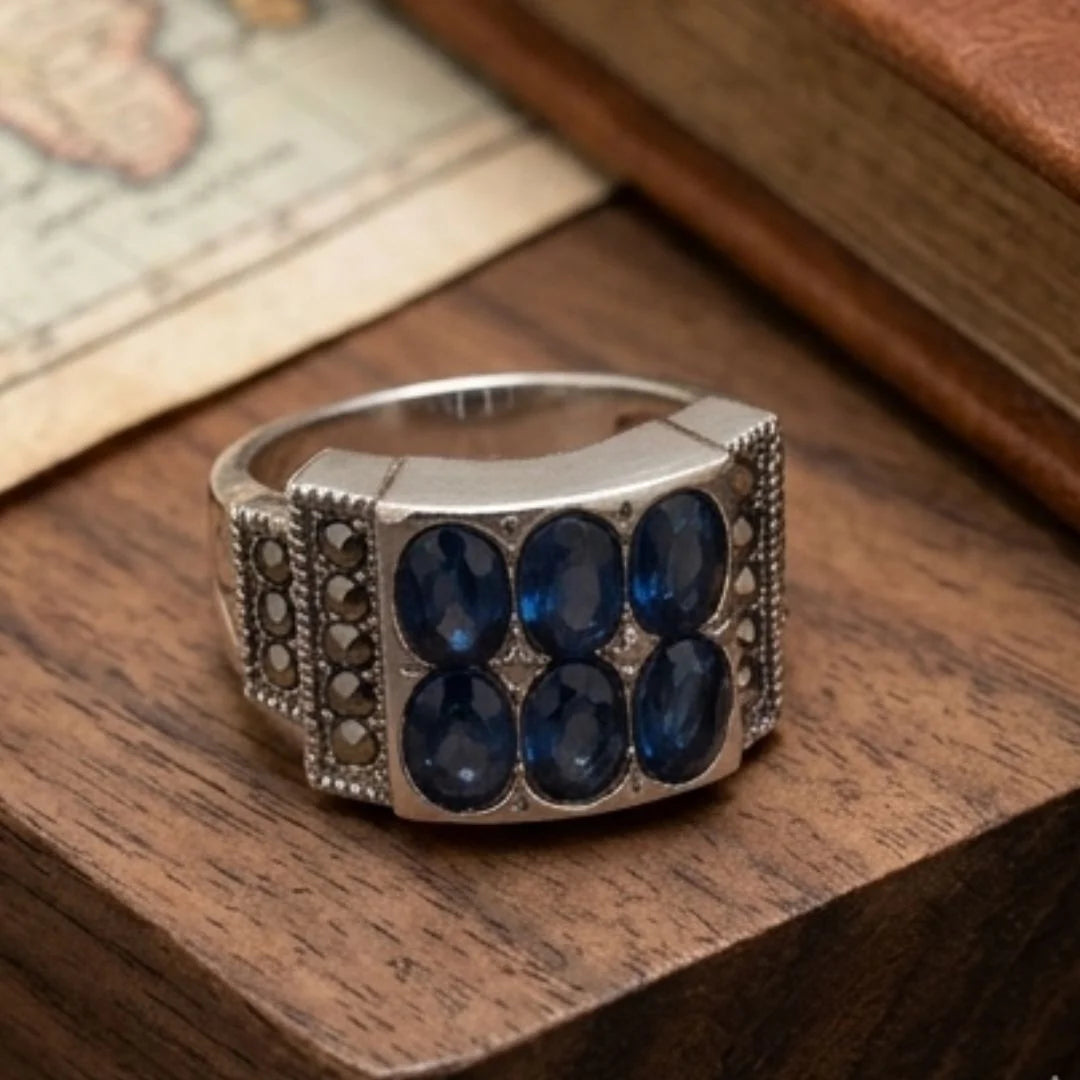 Neelam Ring | Turkish Design | Step Cut | CODE N-48