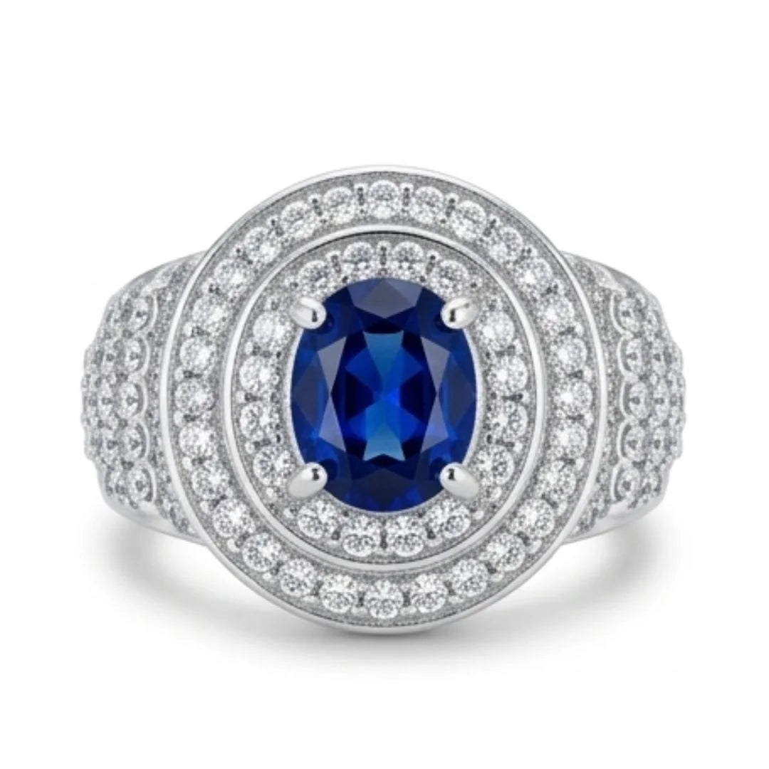 Neelam Ring | Female Ring | Step Cut | CODE N-46