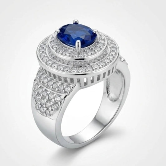 Neelam Ring | Female Ring | Step Cut | CODE N-46