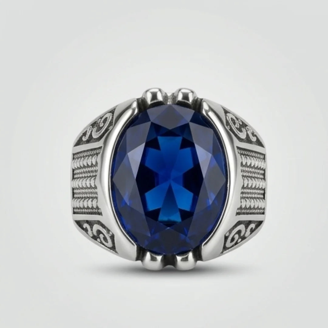 Neelam Ring | Diamond Shape Step Cut | CODE N-31