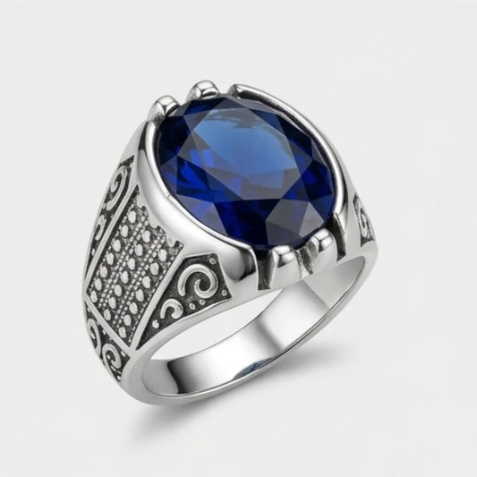 Neelam Ring | Diamond Shape Step Cut | CODE N-31
