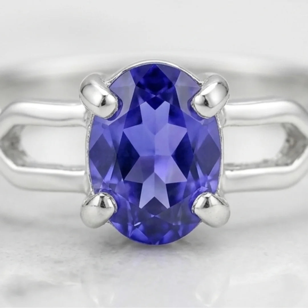 Neelam Female Ring | Step Cut | CODE N-18