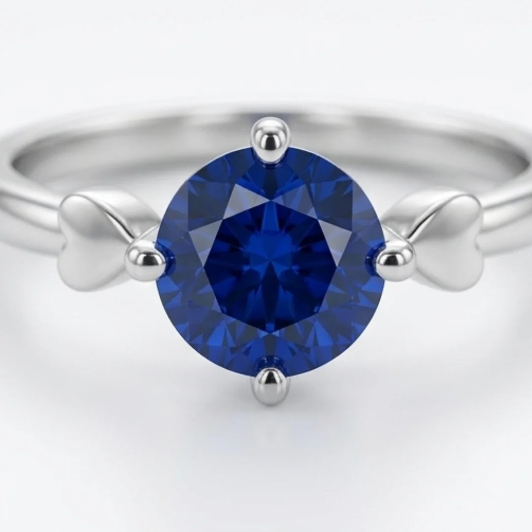 2 Carat Neelam Female Ring | Step Cut | CODE N-17
