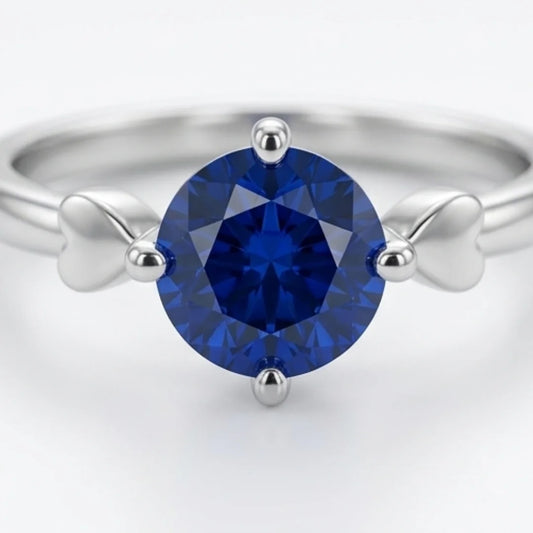 2 Carat Neelam Female Ring | Step Cut | CODE N-17