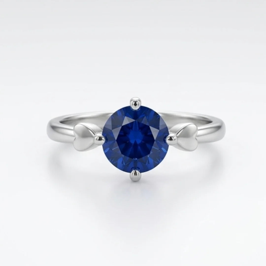 2 Carat Neelam Female Ring | Step Cut | CODE N-17