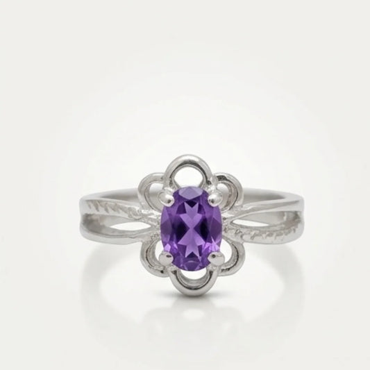 Neelam Female Ring | Step Cut | CODE N-11