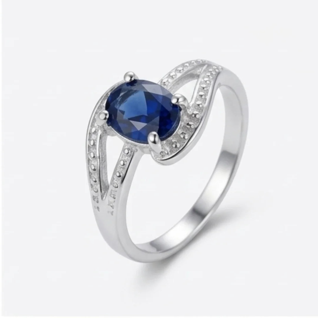 2 Carat Neelam Female Ring | Step Cut | CODE N-12