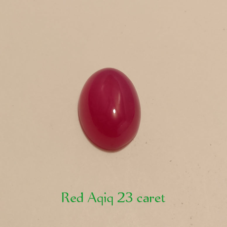 Yemeni Red Aqeeq | Oval shape Cabachon