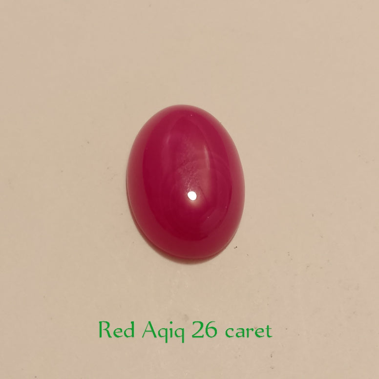 Yemeni Red Aqeeq | Oval shape Cabachon