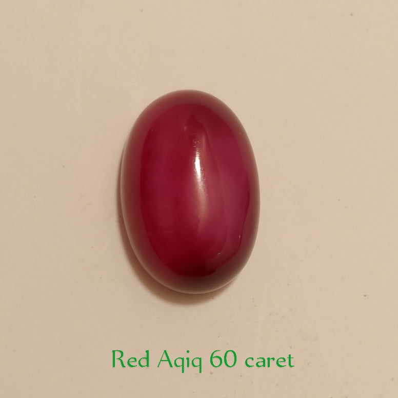 Yemeni Red Aqeeq | Oval shape Cabachon