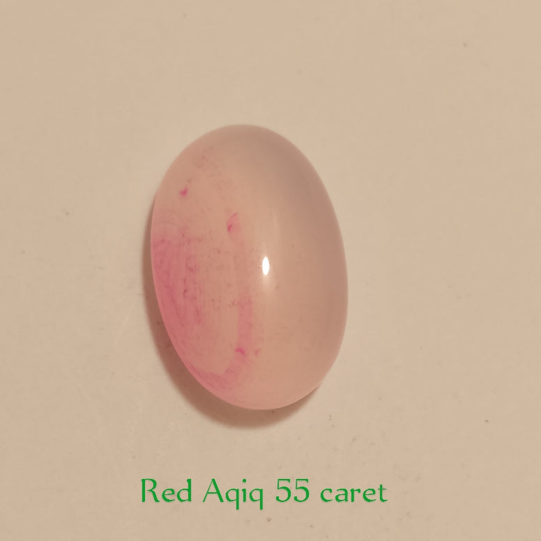 Yemeni Red Aqeeq | Oval shape Cabachon