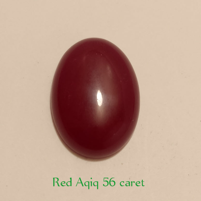 Yemeni Red Aqeeq | Oval shape Cabachon