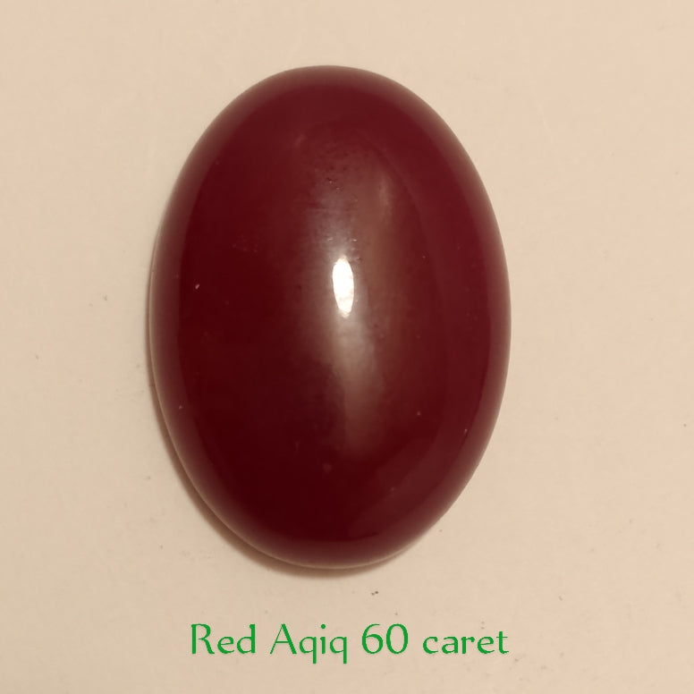 Yemeni Red Aqeeq | Oval shape Cabachon