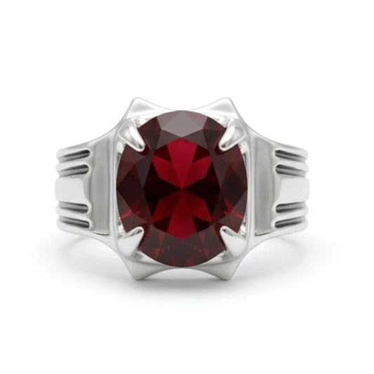 Ruby Ring | Step Cut | Italian Style