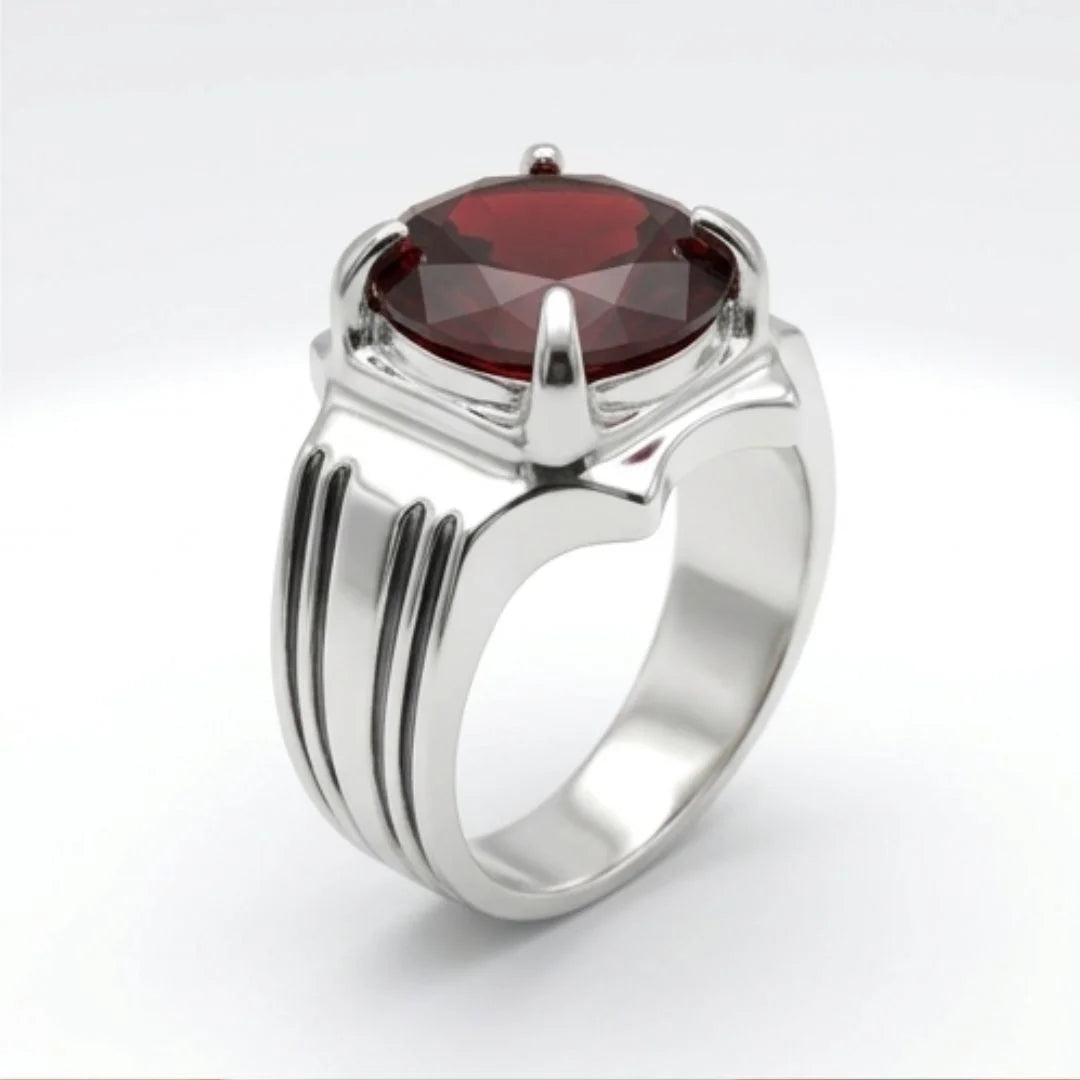Ruby Ring | Step Cut | Italian Style