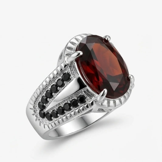 Yaqoot Ring | Step Cut Ruby | Turkish Style Ring