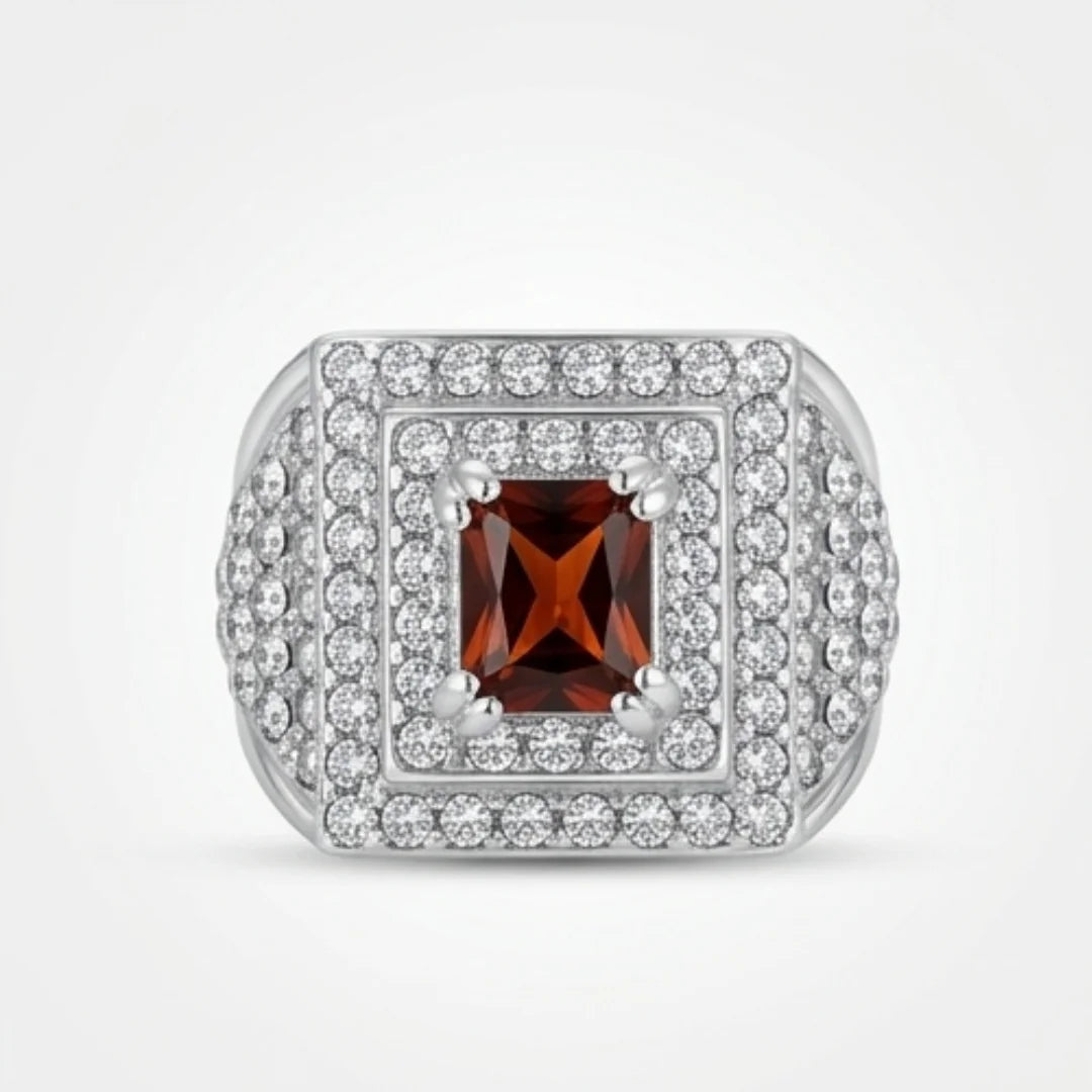 Yaqoot Ring | Step Cut Ruby | Turkish Style Ring | CODE R-23