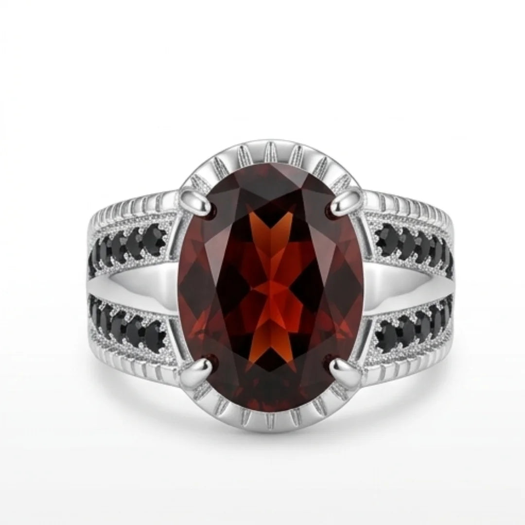 Yaqoot Ring | Step Cut Ruby | Turkish Style Ring