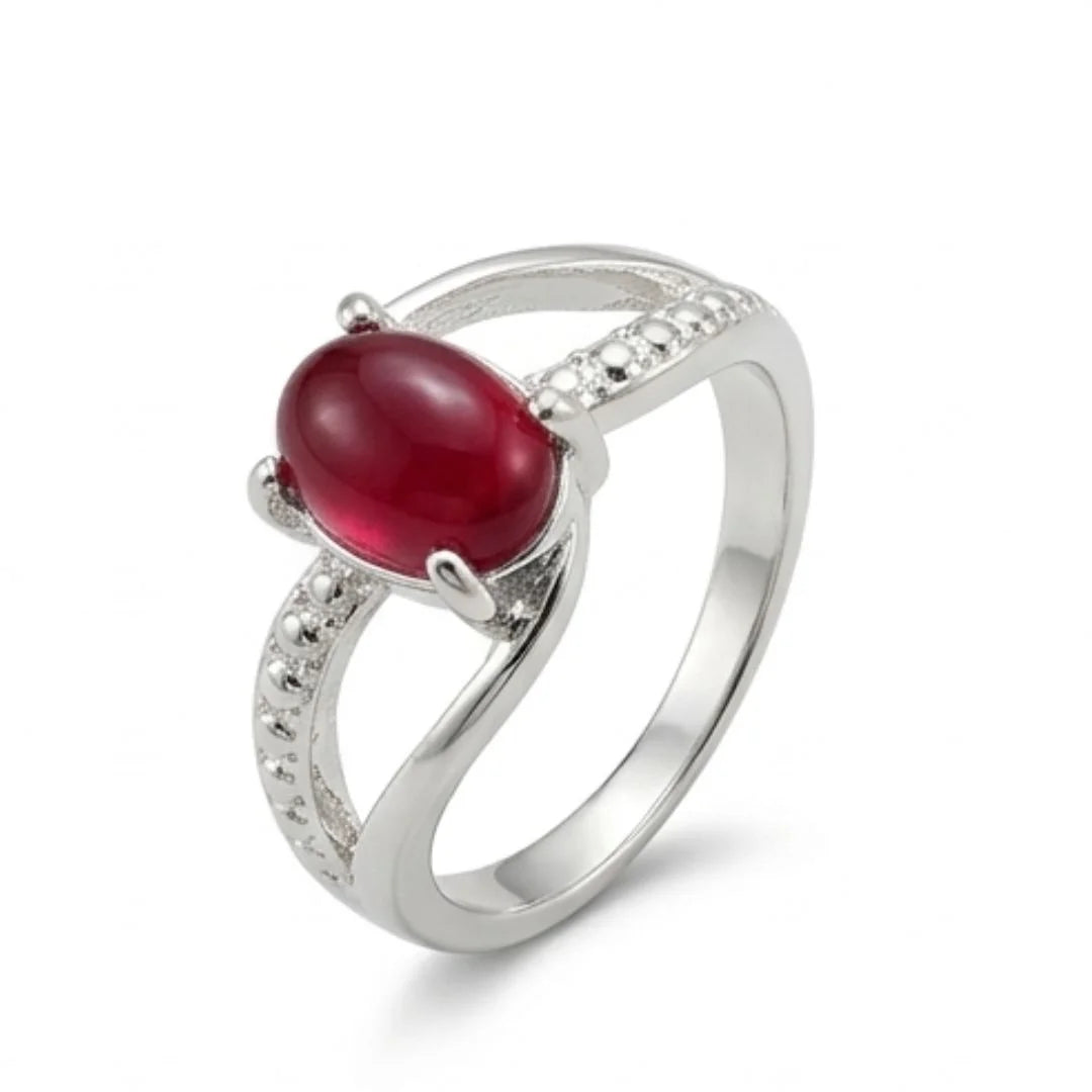 Yaqoot Ring | Female Ruby Ring | Italian Style Ring