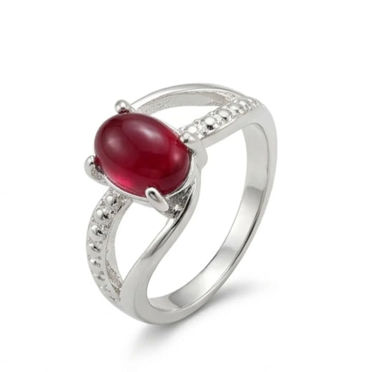 Yaqoot Ring | Female Ruby Ring | Italian Style Ring