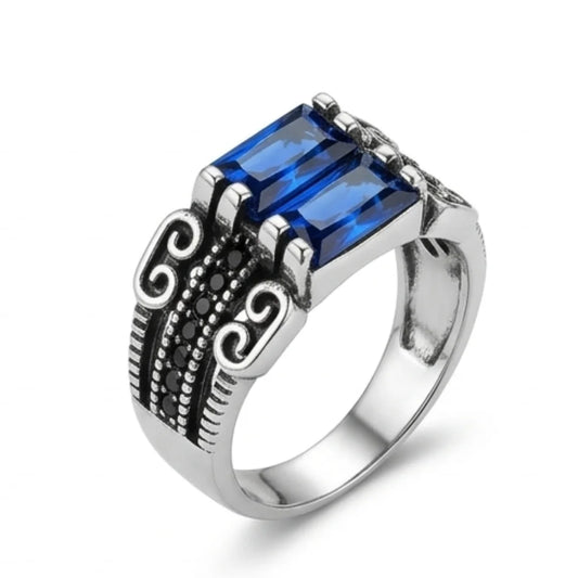 Neelam Ring | Turkish Design | Step Cut | CODE N-40