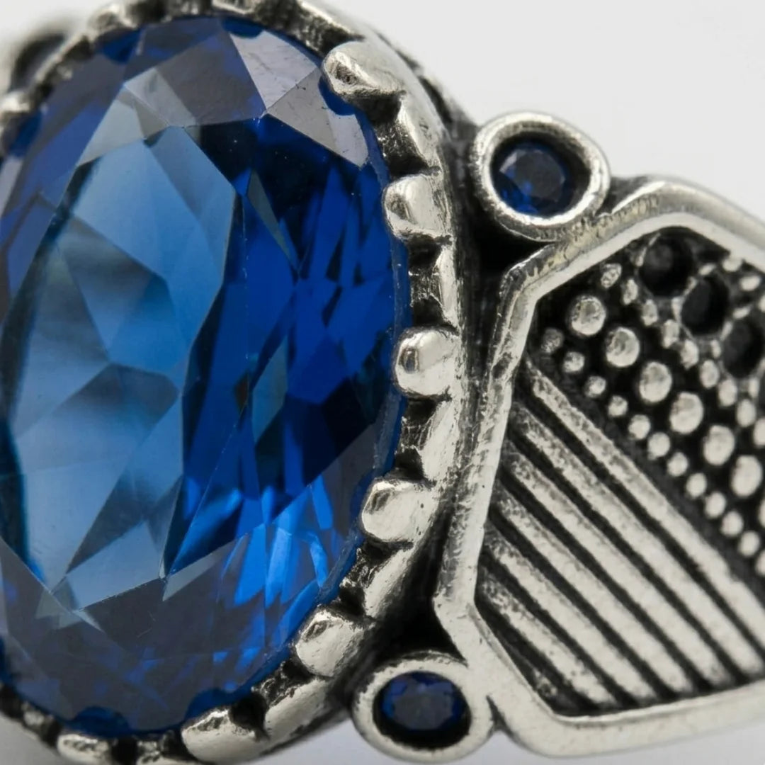 Neelam Ring | Step Cut | Italian Style Ring